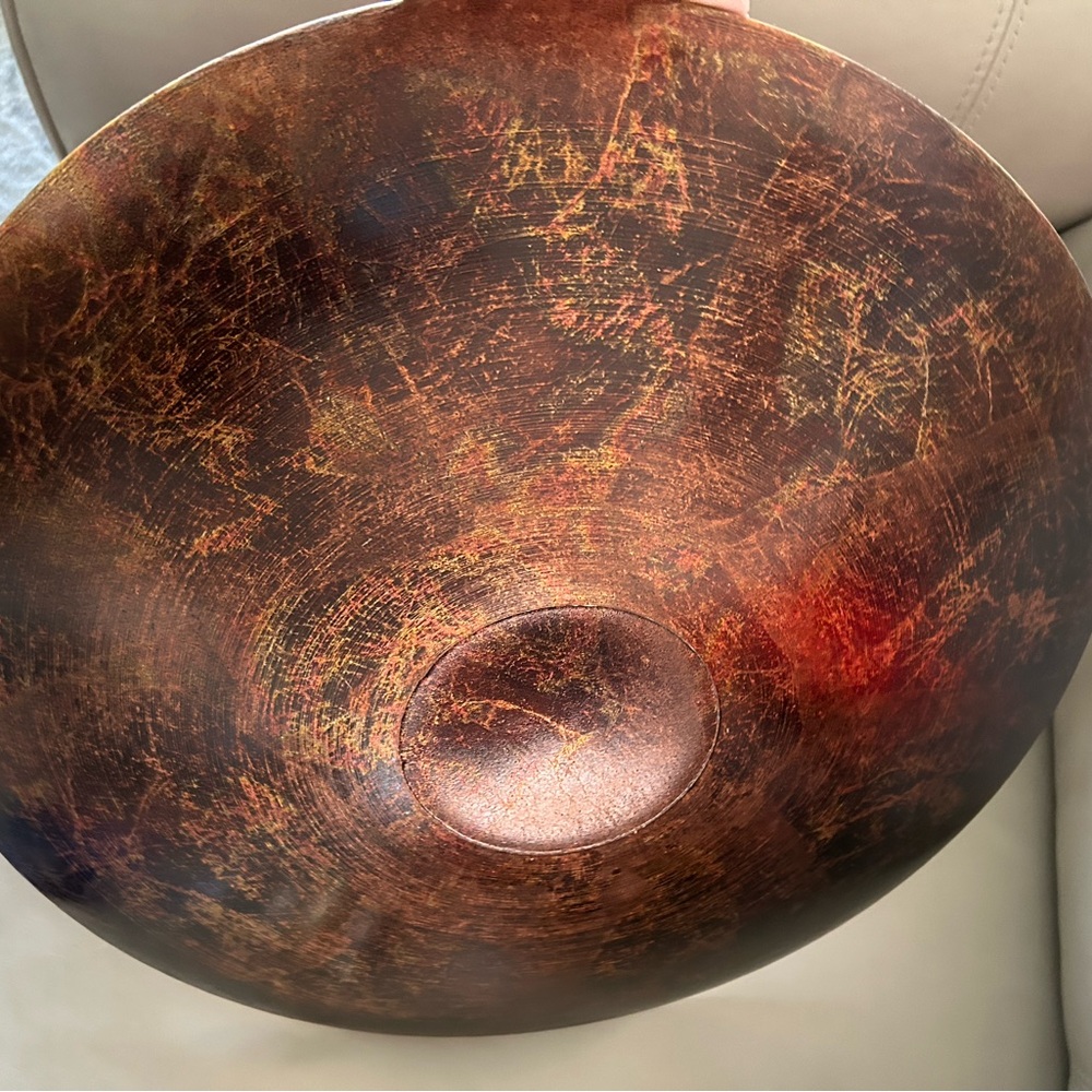 Decorative Brown and Gold Plate - Picture 4 of 8